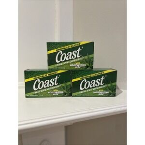 Coast Emerald Burst Moisturizing Soap (4 Oz ea) Lot Of 3 Bars